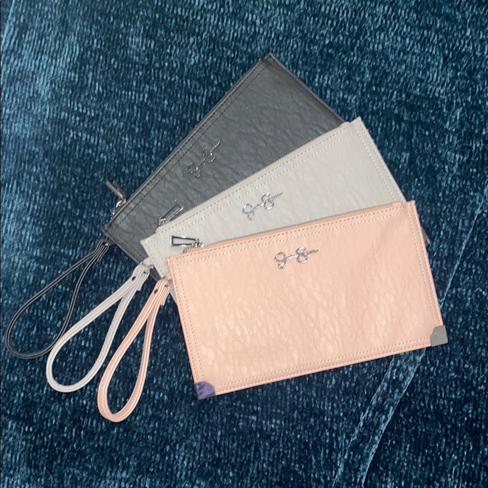 Women's Clutch Set - Black, Gray, Pink